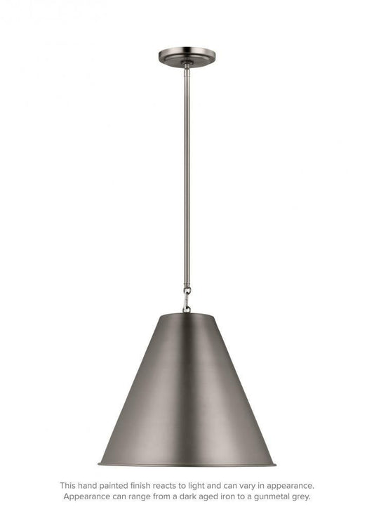 Visual Comfort Studio Gordon Small Pendant Antique Brushed Nickel
