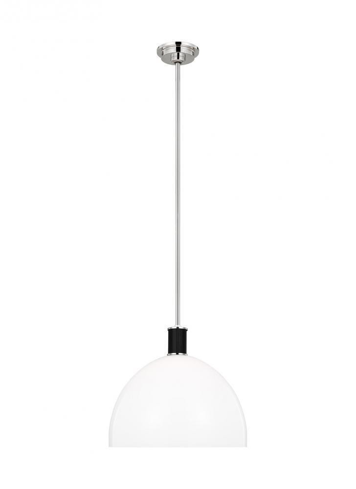 Visual Comfort Studio Hadley Large Pendant Polished Nickel
