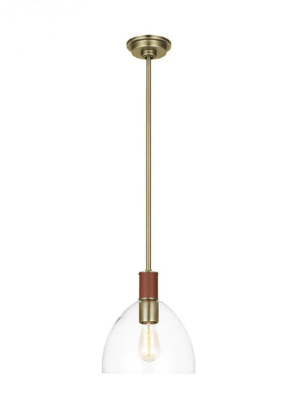 Visual Comfort Studio Hadley Small Pendant Time Worn Brass