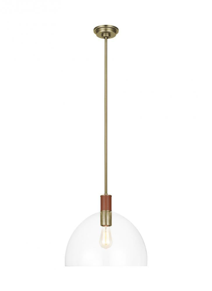 Visual Comfort Studio Hadley Large Pendant Time Worn Brass