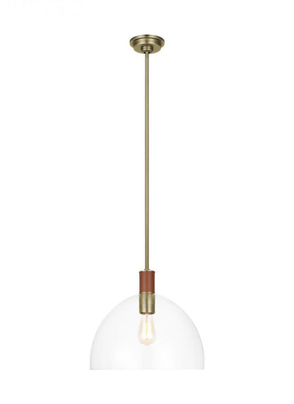 Visual Comfort Studio Hadley Large Pendant Time Worn Brass
