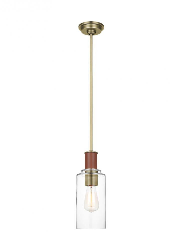 Visual Comfort Studio Hadley Tall Pendant Time Worn Brass