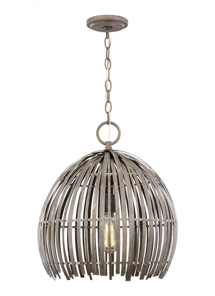 Visual Comfort Studio Hanalei Medium Pendant Washed Pine