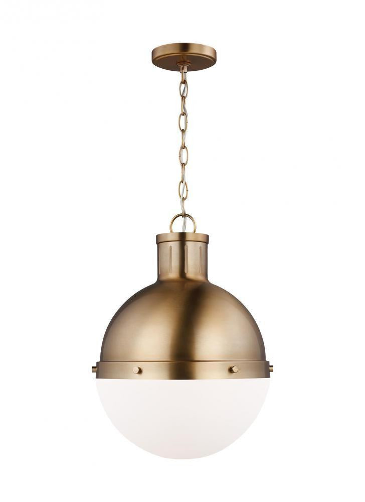 Visual Comfort Studio Hanks Medium LED Pendant Satin Brass
