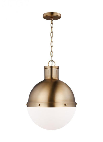Visual Comfort Studio Hanks Medium LED Pendant Satin Brass