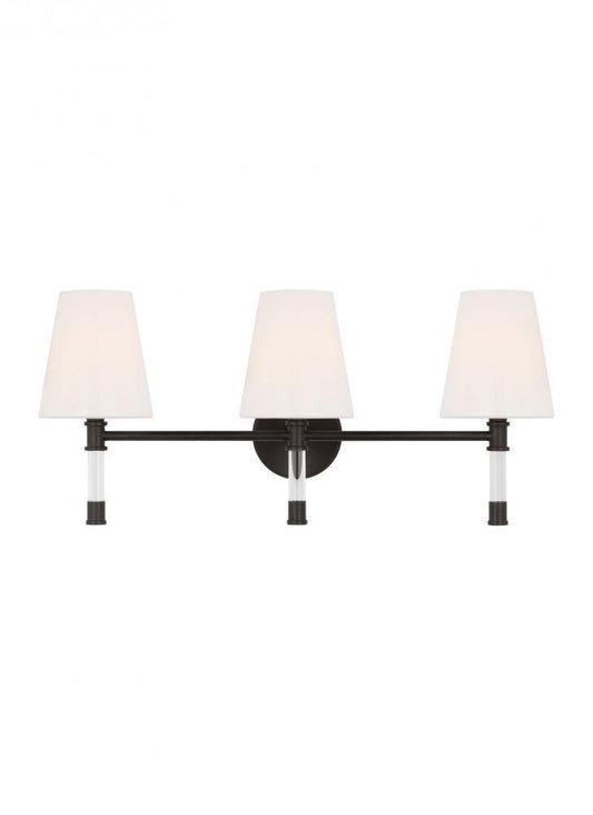 Visual Comfort Studio Hanover 3 Light Vanity Light Aged Iron