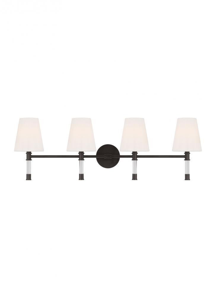 Visual Comfort Studio Hanover 4 Light Vanity Light Aged Iron