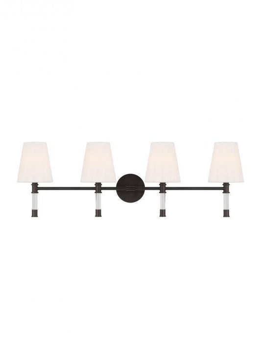 Visual Comfort Studio Hanover 4 Light Vanity Light Aged Iron