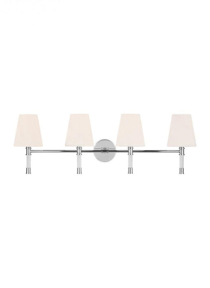 Visual Comfort Studio Hanover 4 Light Vanity Light Polished Nickel