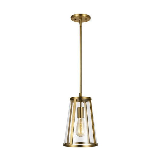 Visual Comfort Studio Harrow Mini Pendant Burnished Brass