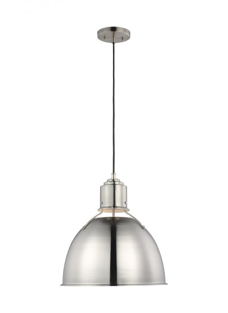 Visual Comfort Studio Huey Medium LED Pendant Brushed Nickel