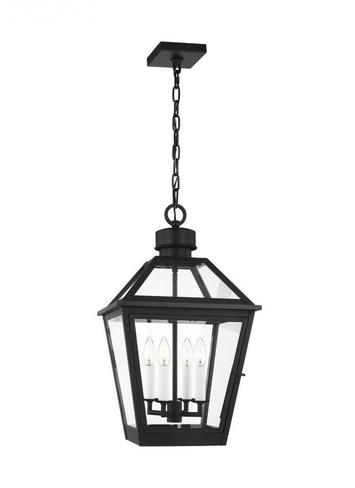 Visual Comfort Studio Hyannis 4 Light Large Pendant Textured Black