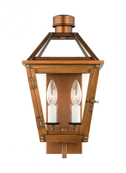 Visual Comfort Studio Hyannis 2 Light Small Wall Lantern Natural Copper