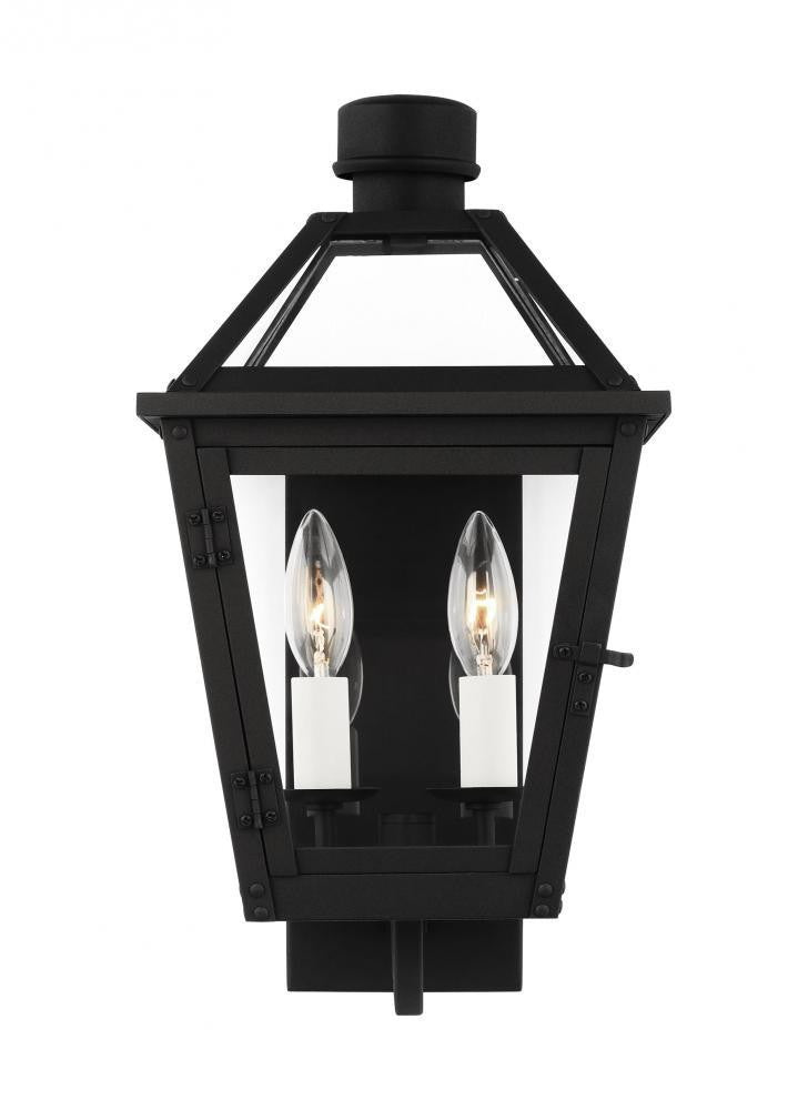 Visual Comfort Studio Hyannis 2 Light Small Wall Lantern Textured Black