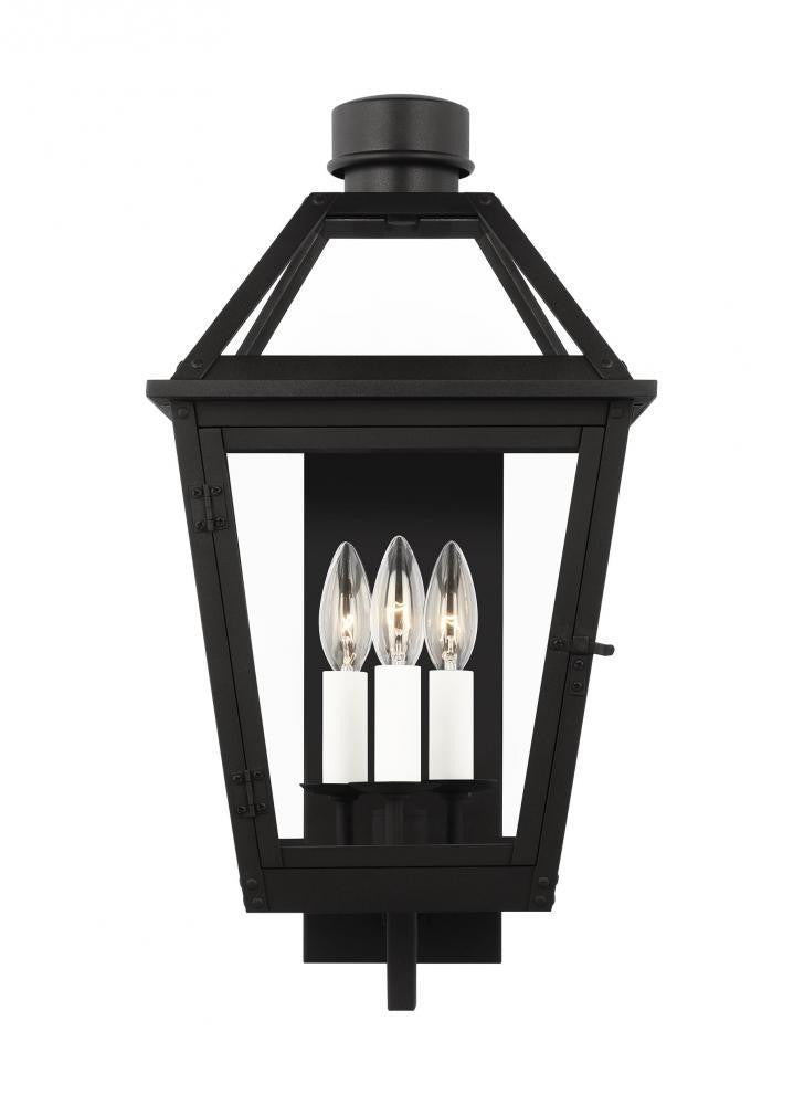 Visual Comfort Studio Hyannis 3 Light Medium Wall Lantern Textured Black
