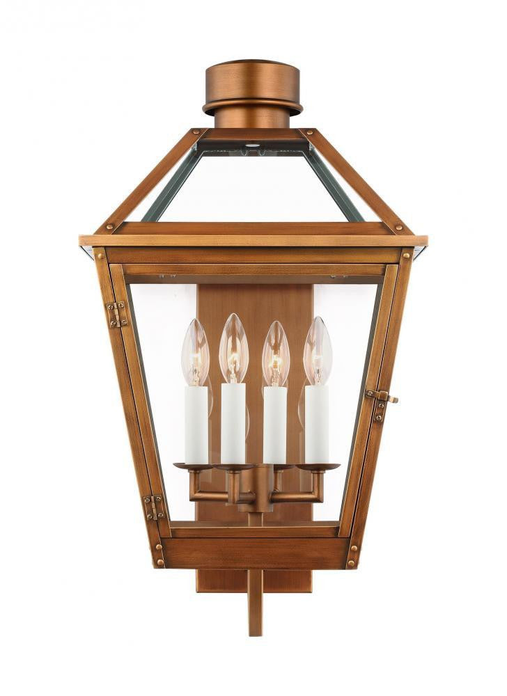 Visual Comfort Studio Hyannis 4 Light Large Lantern Natural Copper