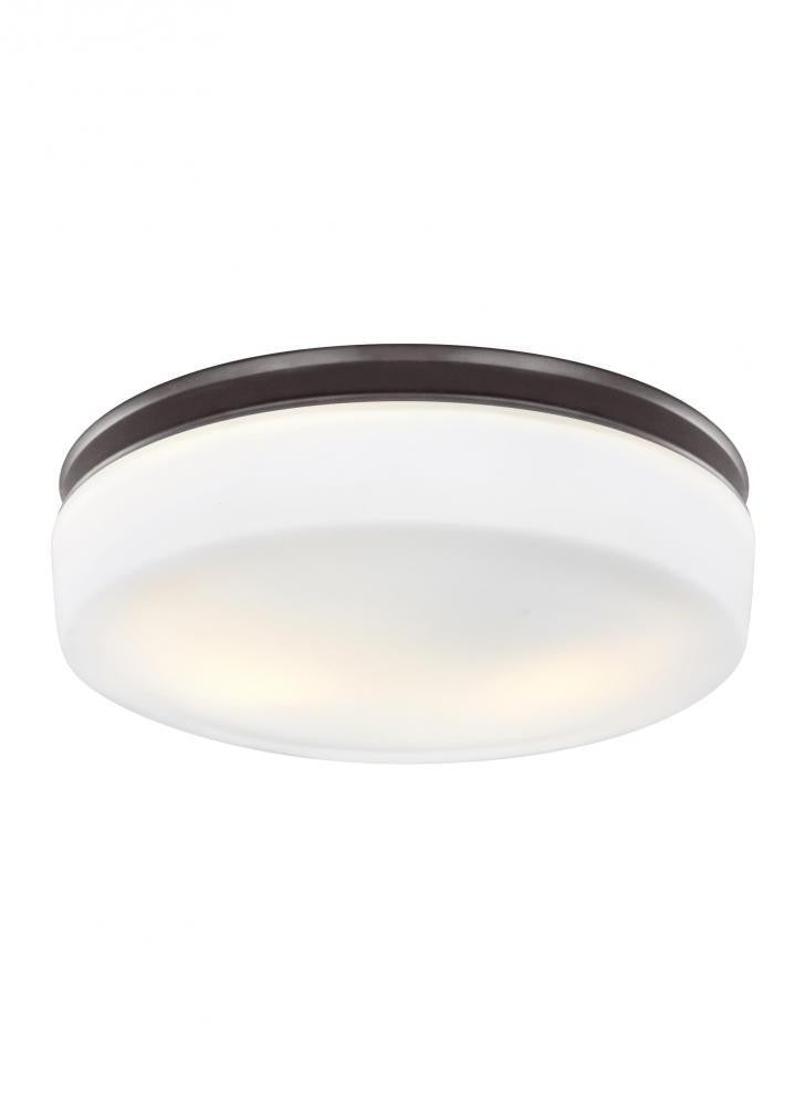 Visual Comfort Studio Issen 2 Light Flush Mount Oil Rubbed Bronze