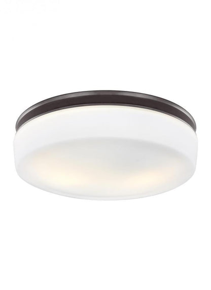 Visual Comfort Studio Issen 2 Light Flush Mount Oil Rubbed Bronze