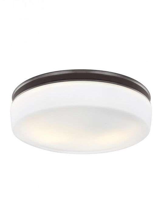 Visual Comfort Studio Issen 2 Light Flush Mount Oil Rubbed Bronze