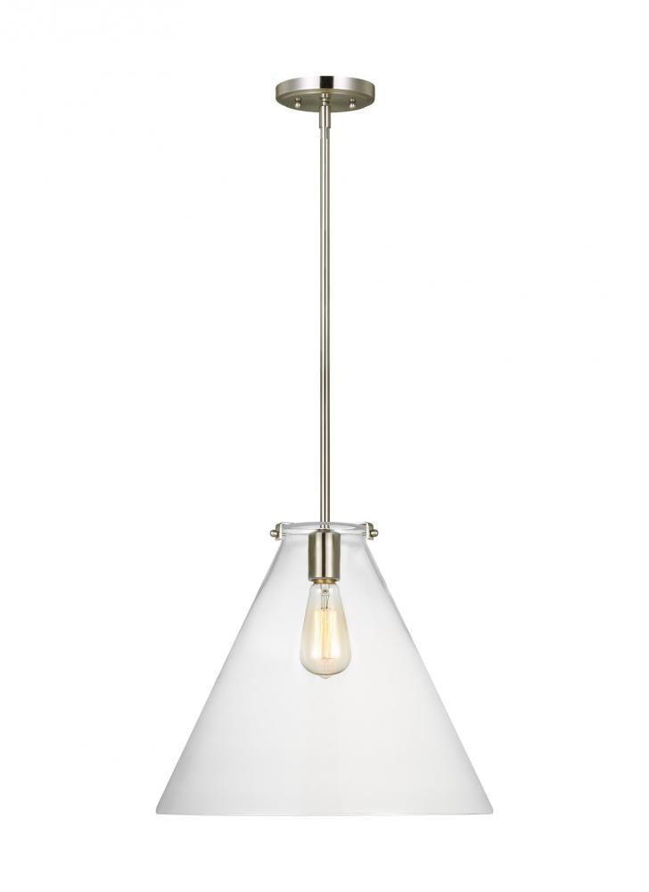 Visual Comfort Studio Kate Cone Pendant Brushed Nickel