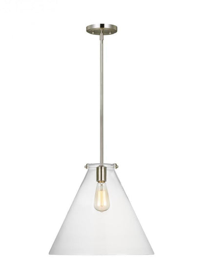 Visual Comfort Studio Kate Cone Pendant Brushed Nickel