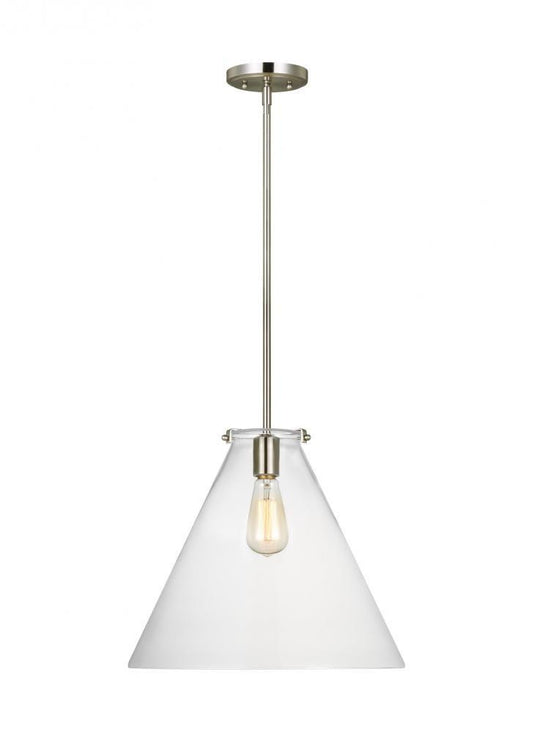 Visual Comfort Studio Kate Cone LED Pendant Brushed Nickel