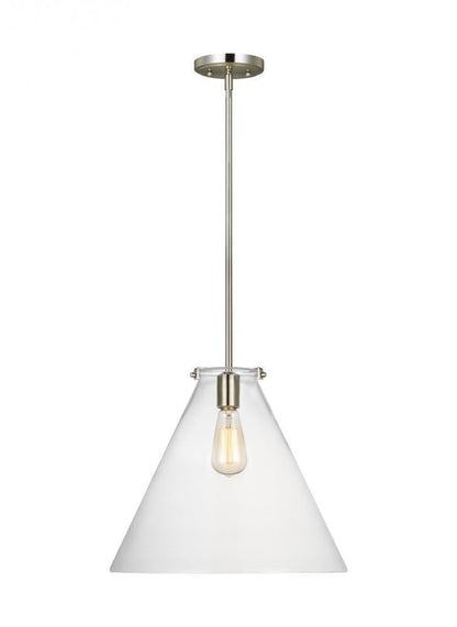 Visual Comfort Studio Kate Cone LED Pendant Brushed Nickel