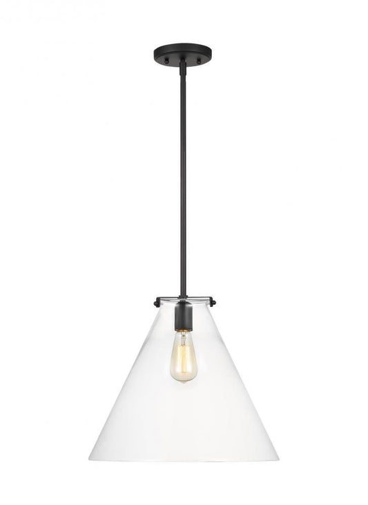 Visual Comfort Studio Kate Cone Pendant Midnight Black