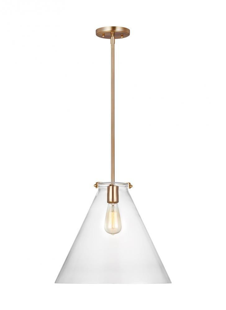 Visual Comfort Studio Kate Cone Pendant Satin Brass