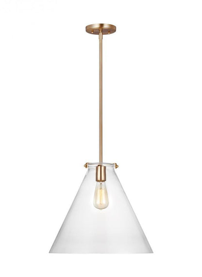 Visual Comfort Studio Kate Cone Pendant Satin Brass