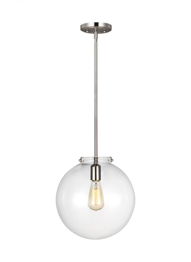 Visual Comfort Studio Kate Sphere LED Pendant Brushed Nickel