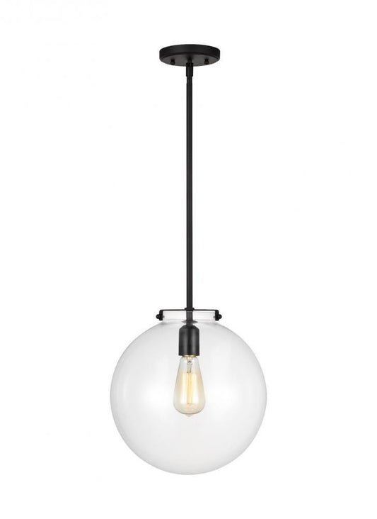 Visual Comfort Studio Kate Sphere LED Pendant Midnight Black