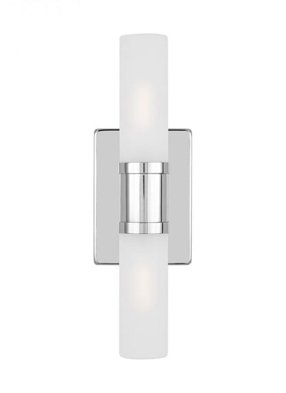 Visual Comfort Studio Keaton Small 2 Light Bath Wall Sconce Chrome