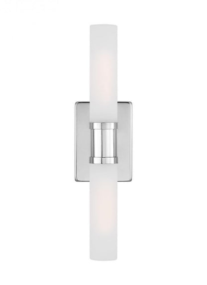 Visual Comfort Studio Keaton Medium 2 Light Bath Wall Sconce Chrome