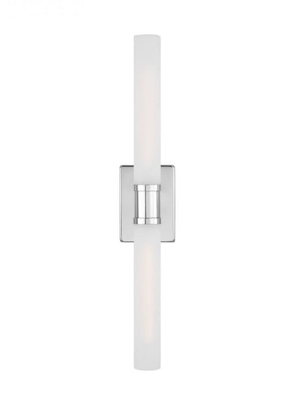 Visual Comfort Studio Keaton Large 2 Light Bath Wall Sconce Chrome