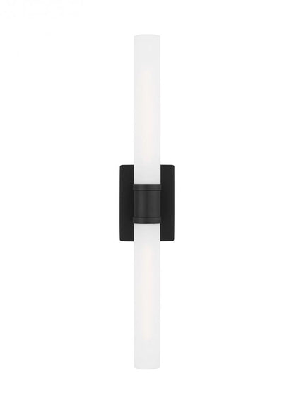 Visual Comfort Studio Keaton Large 2 Light Bath Wall Sconce Midnight Black