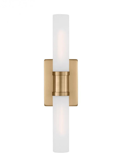 Visual Comfort Studio Keaton Medium 2 Light Bath Wall Sconce Satin Brass