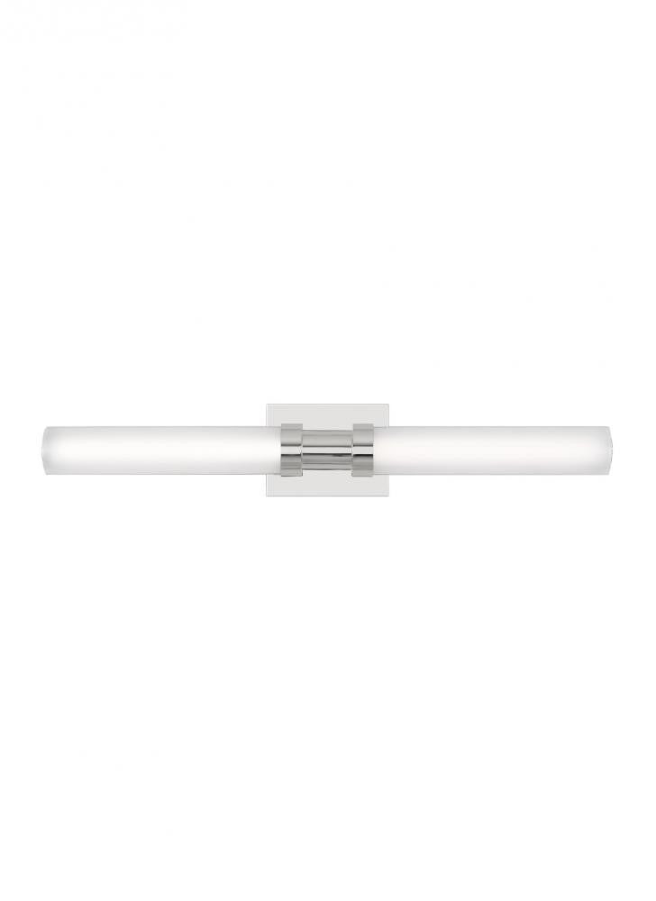 Visual Comfort Studio Kiel Medium LED Bath Wall Sconce Chrome