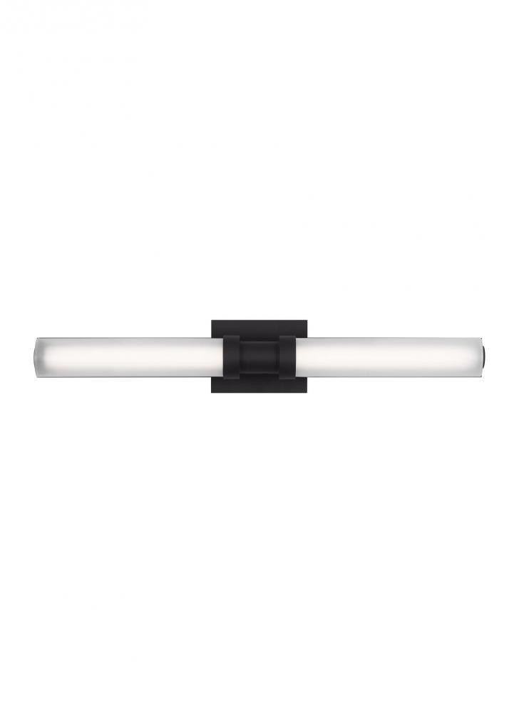 Visual Comfort Studio Kiel Medium LED Bath Wall Sconce Midnight Black