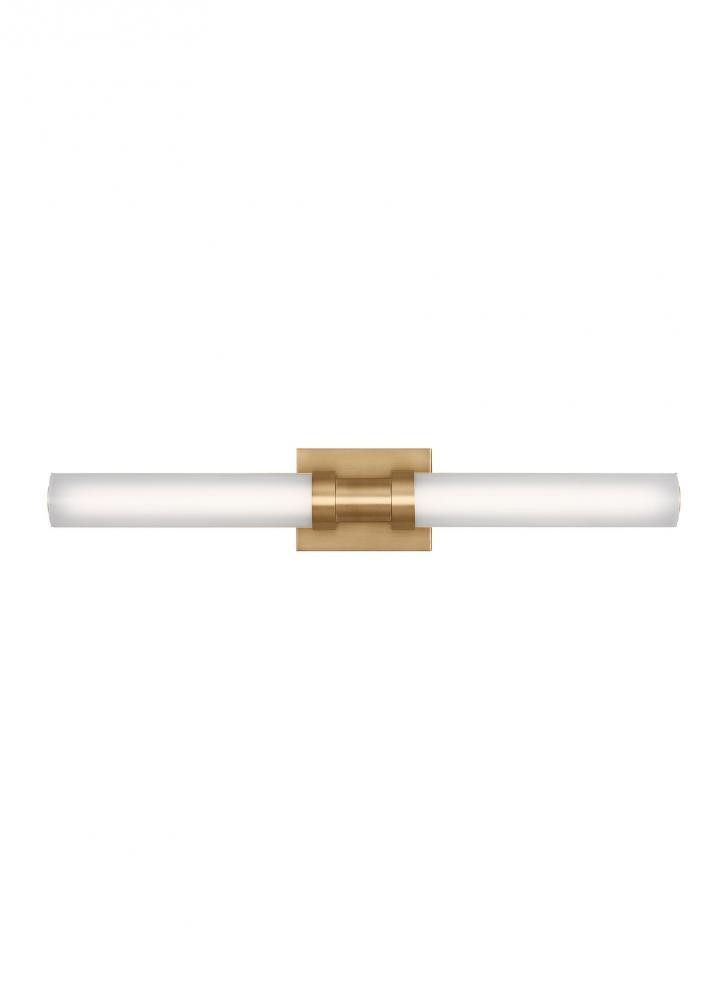 Visual Comfort Studio Kiel Medium LED Bath Wall Sconce Satin Brass