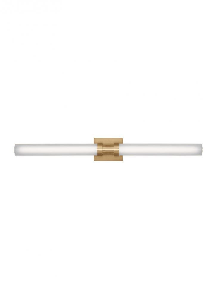 Visual Comfort Studio Kiel Large LED Bath Wall Sconce Satin Brass
