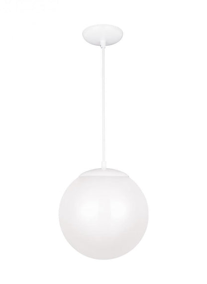 Visual Comfort Studio Leo Large Globe LED Pendant White