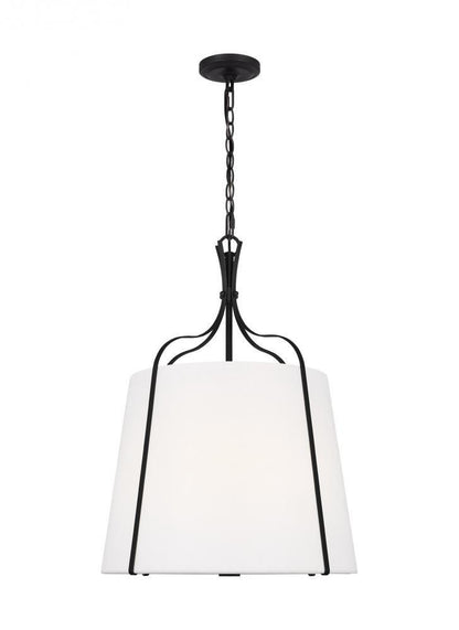 Visual Comfort Studio Leander 3 Light Medium Pendant Smith Steel