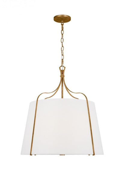 Visual Comfort Studio Leander 4 Light Large Pendant Antique Gild