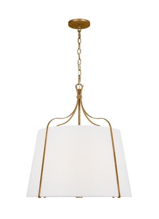 Visual Comfort Studio Leander 4 Light Large Pendant Antique Gild