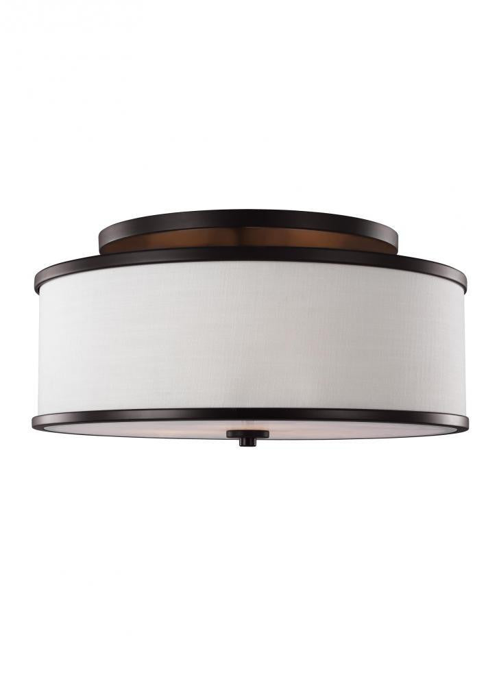 Visual Comfort Studio Lennon Medium Semi-Flush Mount Oil Rubbed Bronze