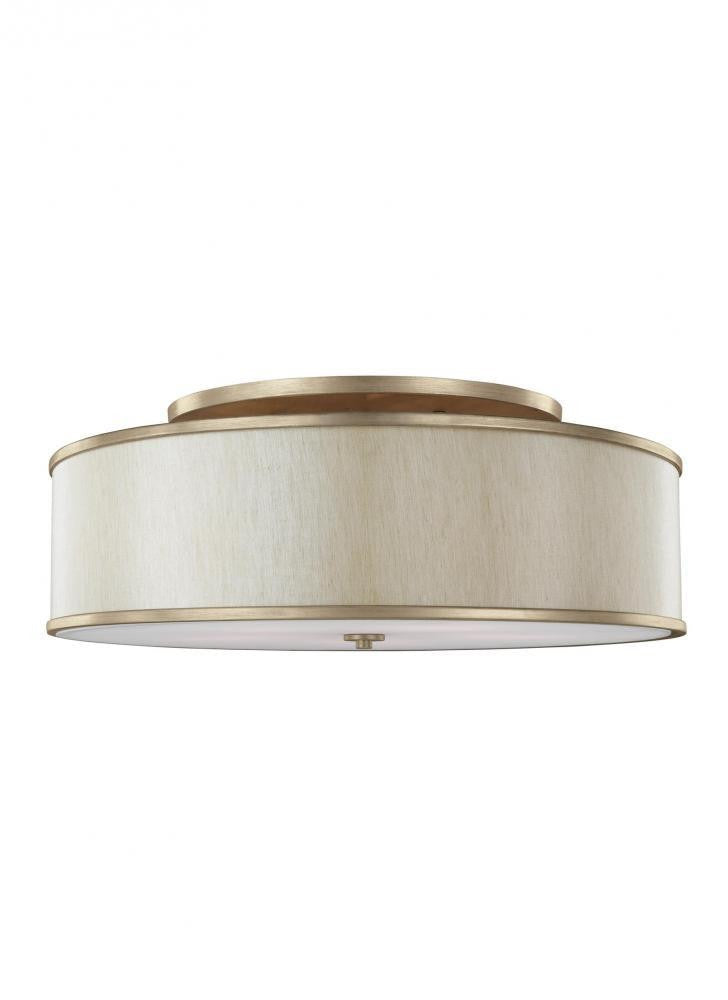 Visual Comfort Studio Lennon Large Semi-Flush Mount Sunset Gold