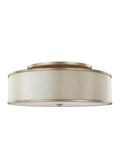 Visual Comfort Studio Lennon Large Semi-Flush Mount Sunset Gold