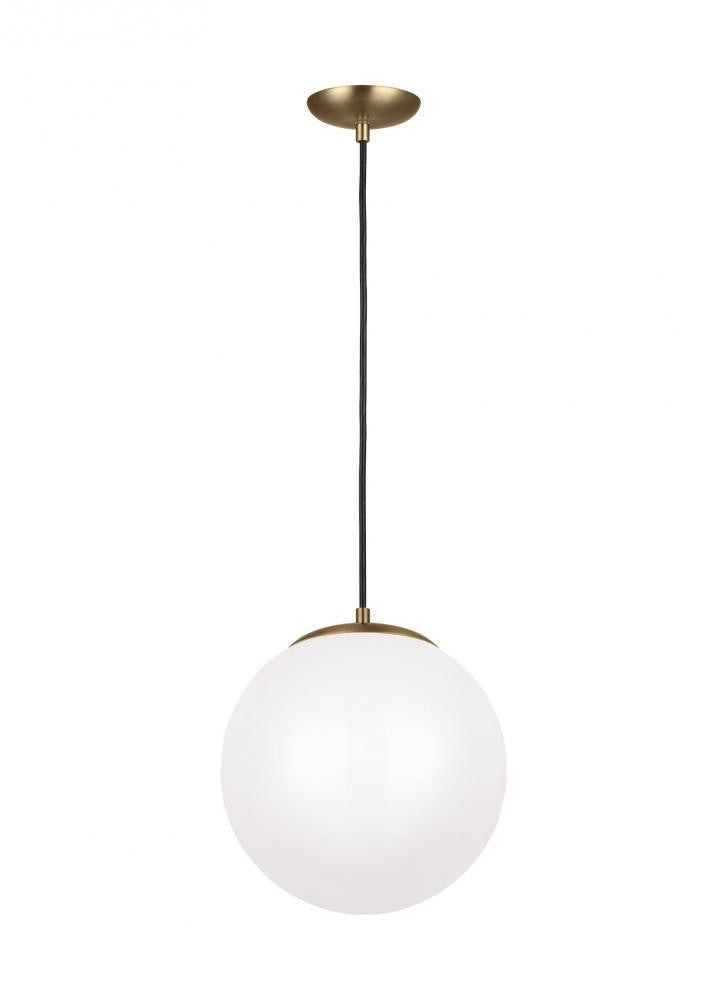 Visual Comfort Studio Leo Large Globe LED Pendant Satin Brass