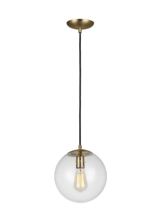 Visual Comfort Studio Leo Medium Globe LED Pendant Satin Brass